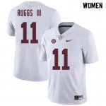 NCAA Women's Alabama Crimson Tide #11 Henry Ruggs III Stitched College Nike Authentic White Football Jersey BU17Q88MG